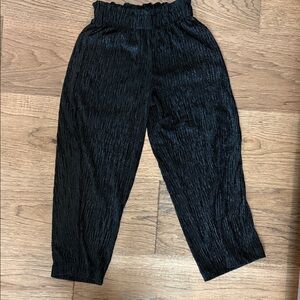 NWOT ZARA Girls Black Sparkling Pants